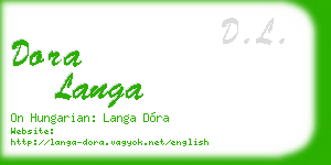 dora langa business card